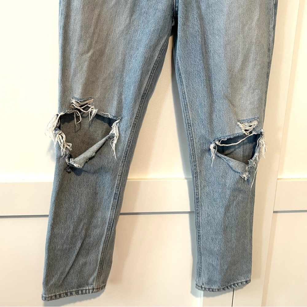 Agolde Women's Riley Clear Skies High-Rise Straight Crop Jeans in Size 27 - Picture 4 of 12